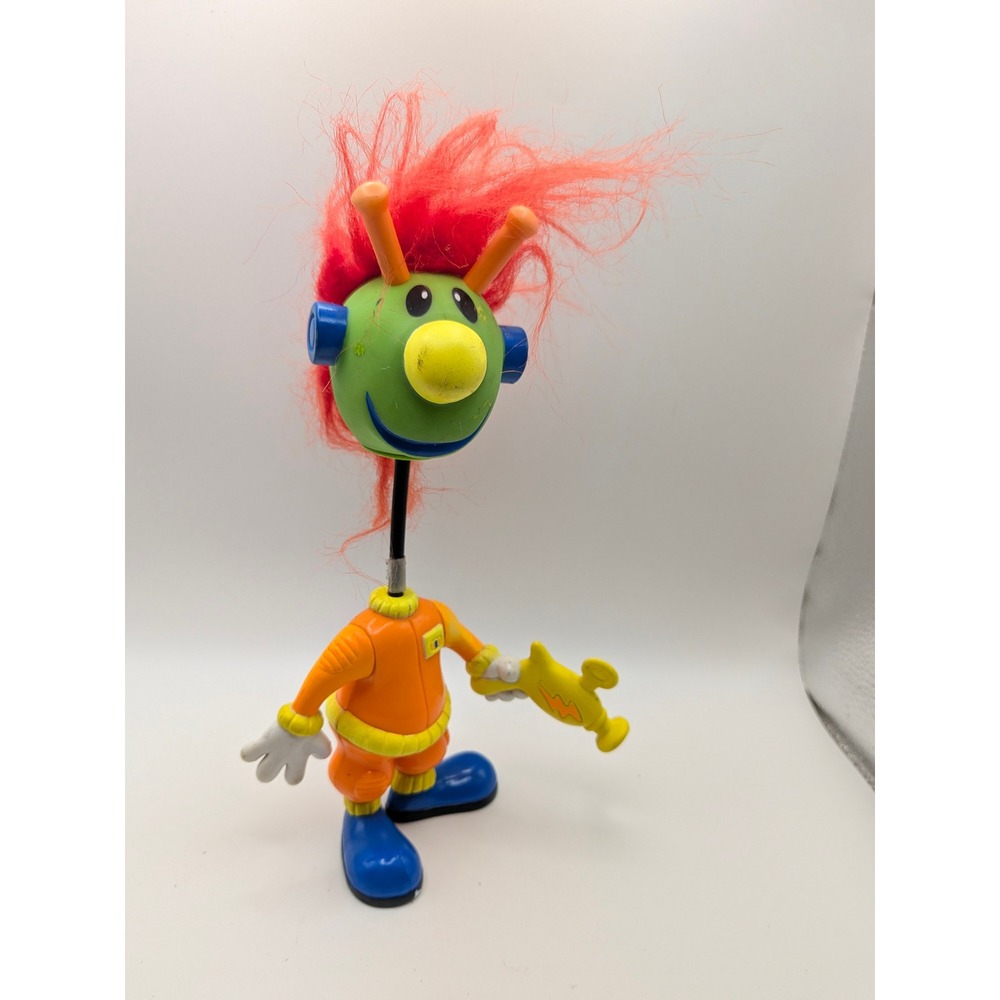 Vintage Jibba Jabba Doll Toy Ertl Jibber Jabber Alien Orange Red Hair 3404A